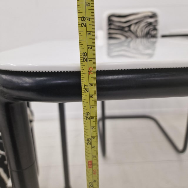 Bauhaus-Style Cantilever Dining Set in Steel, 1970s, Set of 4 For Sale - Image 18 of 18