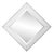 Square Devon Mirror in White For Sale In Chicago - Image 6 of 9