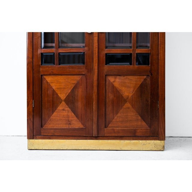 Art Nouveau Bookcase with Faceted Glass Details, Vienna, 1910s For Sale - Image 6 of 18