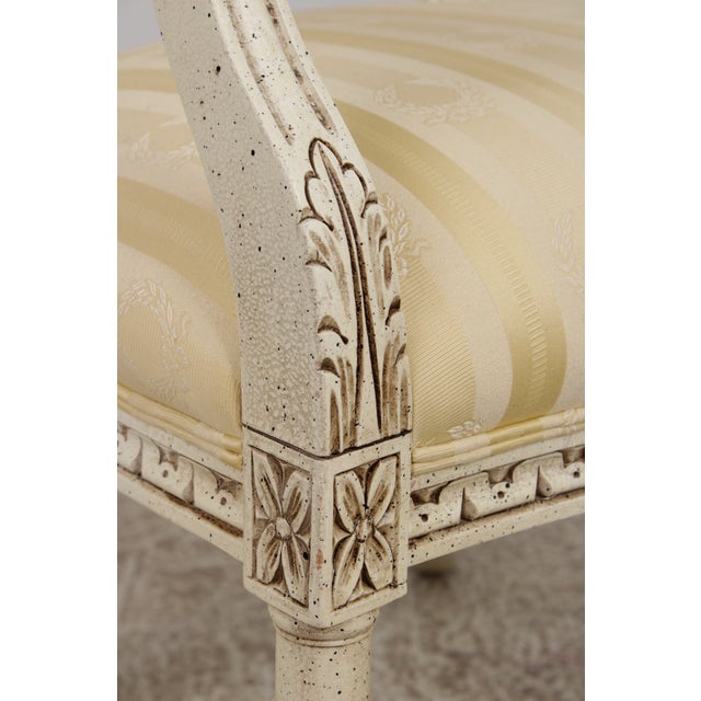 Pair of Henredon Louis XVI Fauteuil Armchairs For Sale - Image 15 of 18