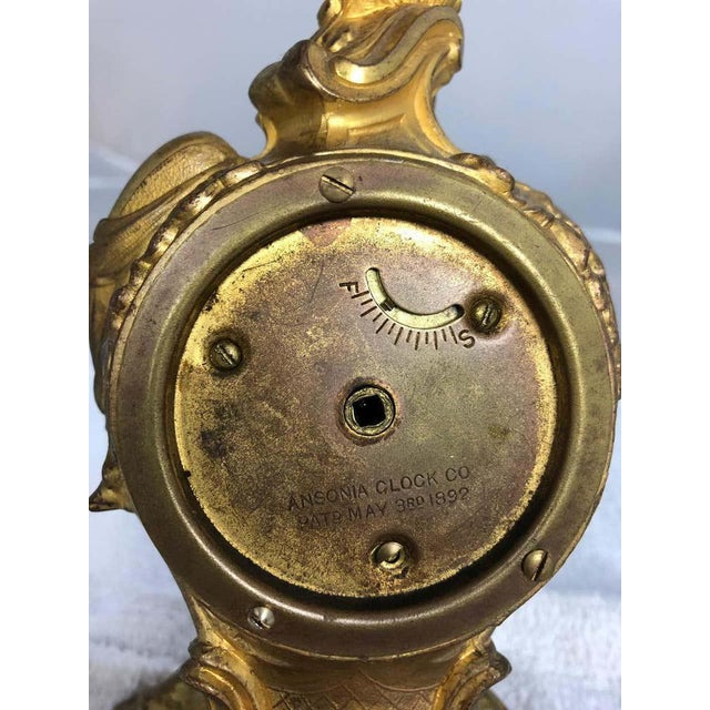 Copper Louis XVI Style Mantel Clock, Late 19th Century For Sale - Image 8 of 13