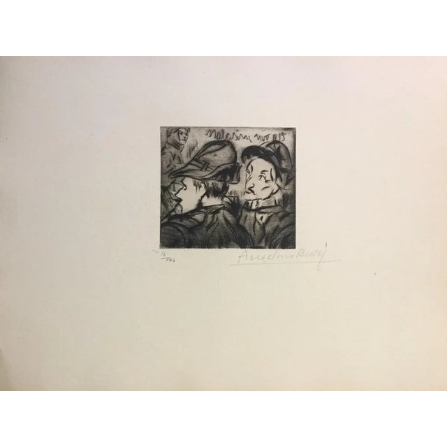 Image dimensions: 10 x 9.5 cm. Hand signed. Edition of 100 prints on Hollande paper. From the collection: “Croquis du...