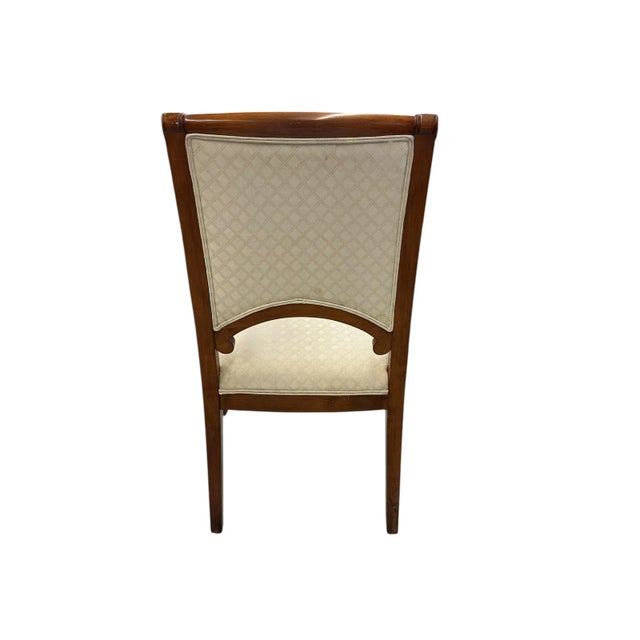 Vintage Regency Chair With Greek Key Design and Bamboo Legs For Sale - Image 4 of 10