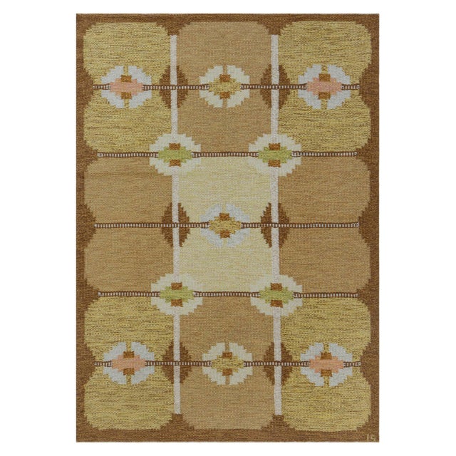 Doris Leslie Blau Vintage Swedish Flat Weave Rug by Ingegerd Silow For Sale