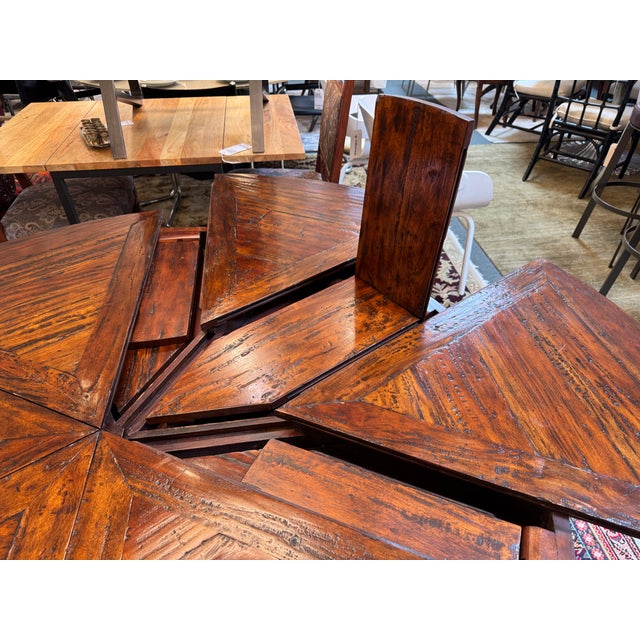 Theodore Alexander for Castle Bromwich Walnut Wood Jupe Dining Table, 60 to 78 Inch For Sale In San Francisco - Image 6 of 18