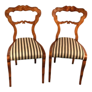 1820 Danhauser Style Biedermeier Chairs - A Pair