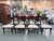Ethan Allen Hathaway Oval Zebrawood Dining Table Set With 8 Chairs & Two Leaves For Sale - Image 9 of 12