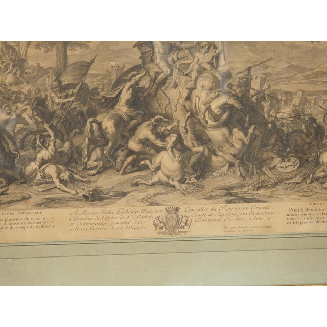 Late 18th Century French Lithograph in Giltwood Frame, After Charles Le Brun For Sale - Image 11 of 18