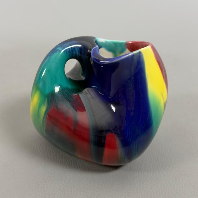 Vintage Ceramic Vase by Camillo Ghigo, 1970s For Sale - Image 14 of 14