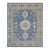 10x14 Traditional Blue Geometric Medallion Modern Hand Knotted Wool Carpet Rug For Sale