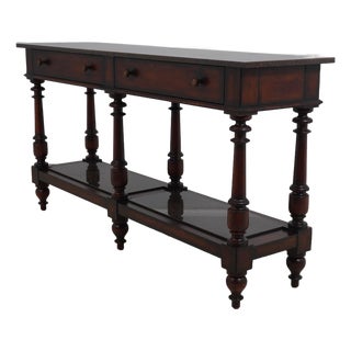 Henredon Acquisitions Granite Top Console Table For Sale