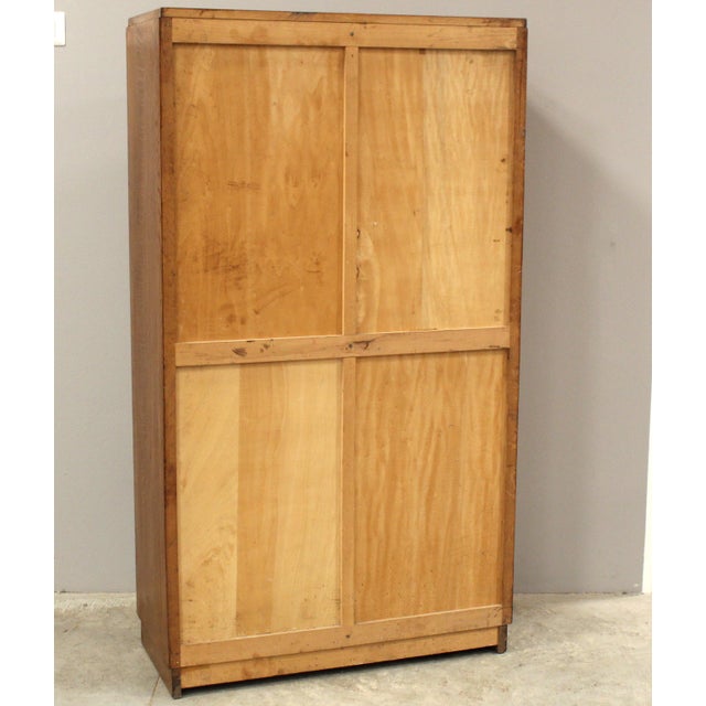 Wood Vintage Filing Cabinet in Oak, 1940s For Sale - Image 7 of 11