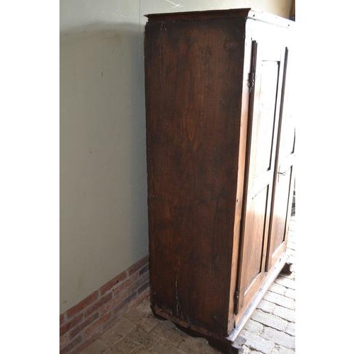 Brown Antique Chestnut Wooden Bread Cupboard For Sale - Image 8 of 10