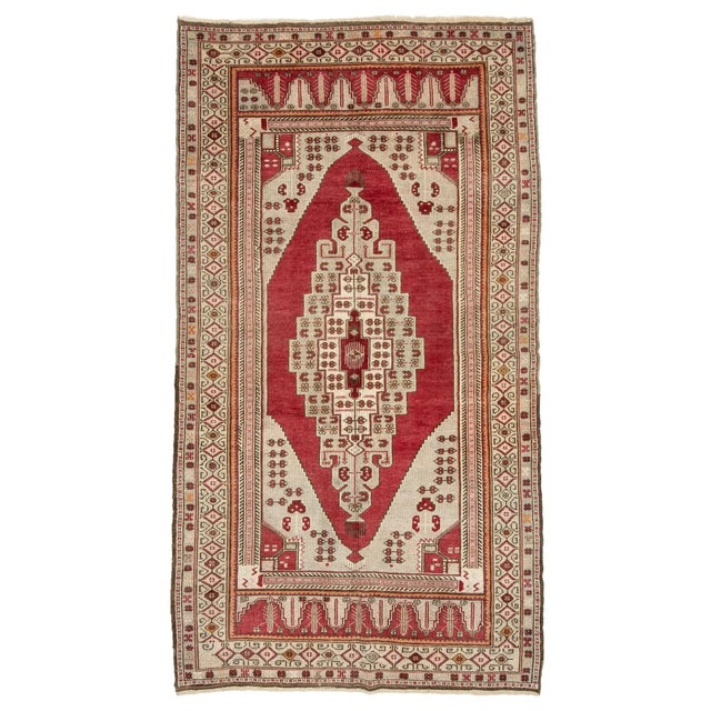 Textile Vintage 1960's Turkish Rug- 4′8″ × 8′10″ For Sale - Image 7 of 7