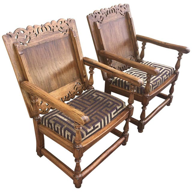 19th Century Convertible Monk's Chair or End Table, Foldable Armchair - a Pair For Sale - Image 13 of 13
