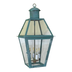 Four-Sides Vintage Hanging Copper Lantern