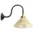 Mid-Century Modern Iron Sconce with Yellow Marble Glass Shade For Sale - Image 3 of 7