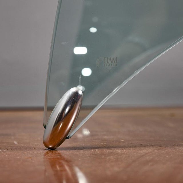 Glass Coffee Table by Ghini for Fiam Italia For Sale - Image 8 of 9