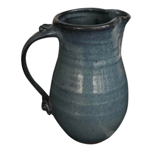 Late 20th Century, Blue Glazed Hand-Thrown Stoneware, David Clement Clayworks