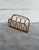 Wood Vintage Boho Rattan Magazine Rack Newspaper Holder Scandinavian Style For Sale - Image 7 of 9