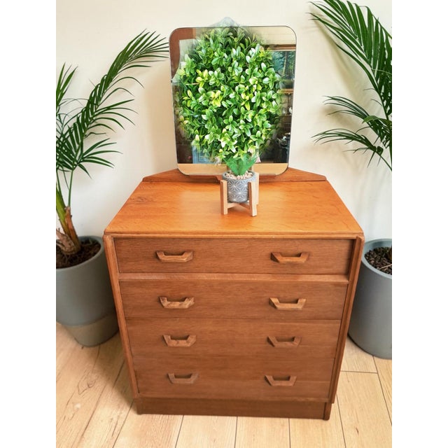 Mid-Century Modern Mid-Century Brandon Chest of Drawers in Oak with Mirror from G-Plan, 1950s For Sale - Image 3 of 18