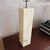 This Post Modern, Minimalist table lamp features a 30" height columner base of solid block marble for a clean sleek...