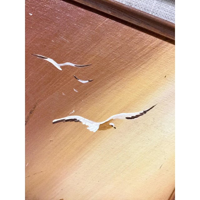 Mid Century Modern Original Oil Painting For Sale - Image 11 of 12