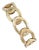 This is a beautiful bracelet, it is crafted from 14k yellow gold with a polished and textured finish featuring interlaced...