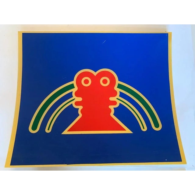 Plastic on plastic collage of this study for multiple. The work depicts an anthropomorphic element and fully reflects the...