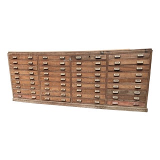 Filing Cabinet in Hardwood & Beach, 1960s For Sale