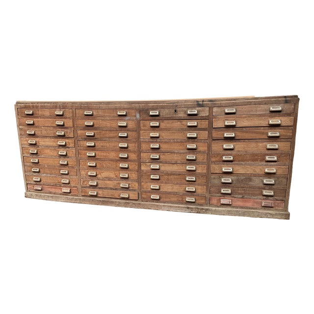 Filing Cabinet in Hardwood & Beach, 1960s For Sale