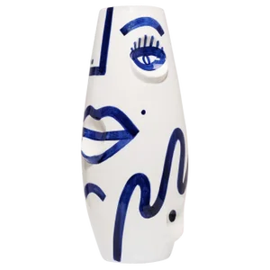 Eye Face Ceramic Vase by Malwina Konopacka