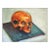 Late 20th Century Impressionist Skull Painting For Sale
