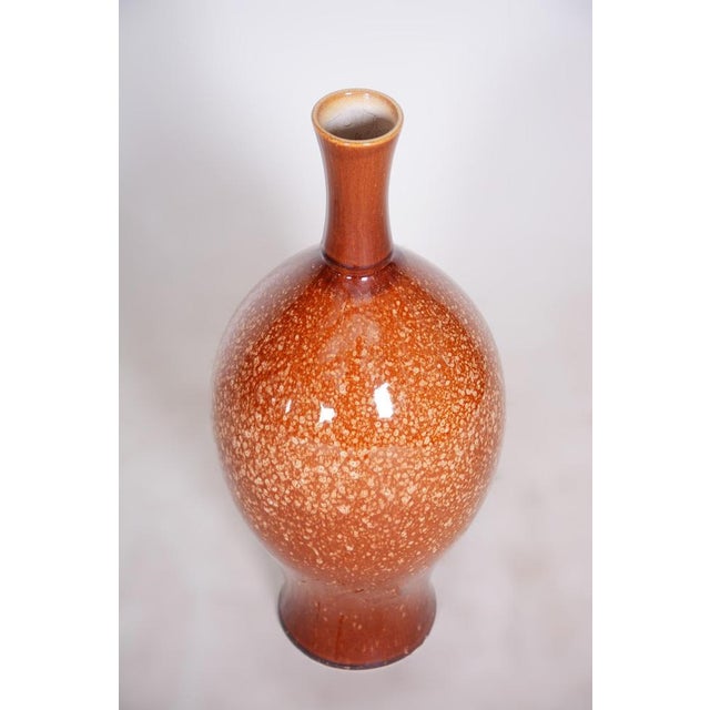 Bauhaus Bauhaus Vase in Glazed Ceramic, Czechia, 1950s For Sale - Image 3 of 7