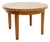 Round Wooden Coffee Table with Marble Top For Sale