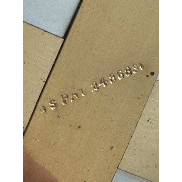 Vintage Brass Woven Wastebin/Planter With Zinc Insert For Sale - Image 9 of 10