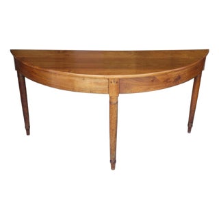19th Century European Demi-Lune Console Table For Sale