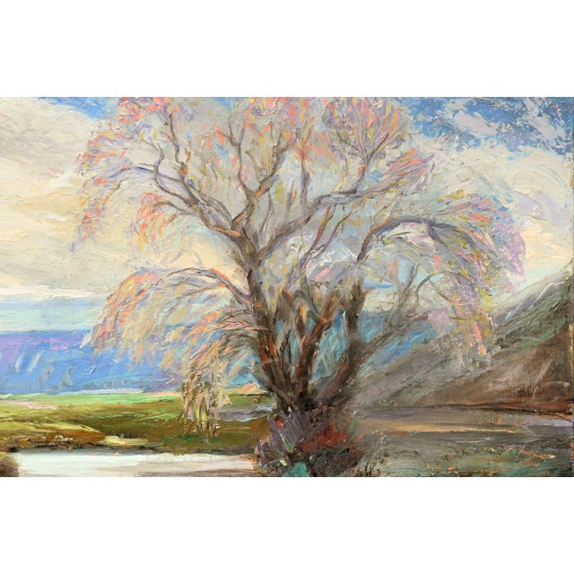 Paper Post War American Impressionist Southwest Landscape "Taos Splendor" by Walter A. Bailey For Sale - Image 7 of 16
