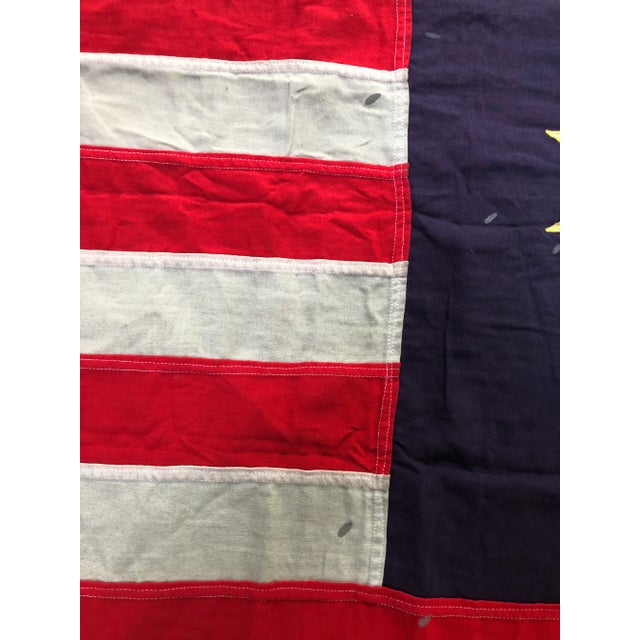 Vintage Large Nautical Cotton Flag of Maylasia For Sale - Image 9 of 11
