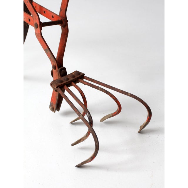 Antique 1930s Wheel Hoe Garden Cultivator For Sale - Image 14 of 17