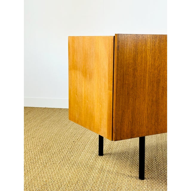 Black Scandinavian Minimalist Teak Sideboard, 1960s For Sale - Image 8 of 17