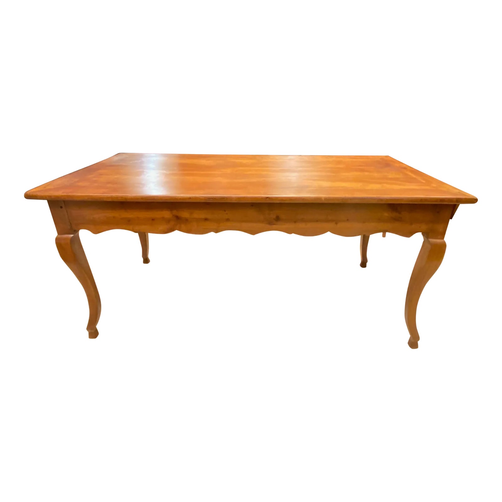18th Century French Cherry Wood Dining Table | Chairish