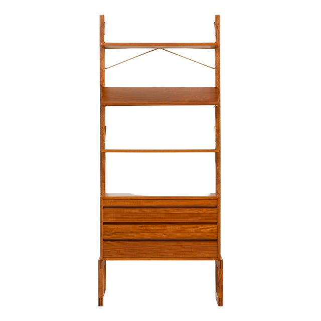 Freestanding Wall Unit in Teak by Poul Cadovius for Cado, 1960s For Sale