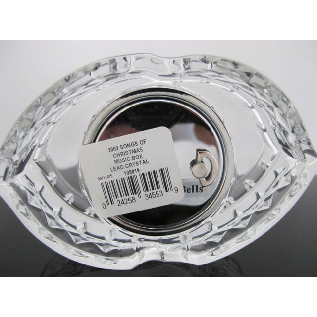 Waterford Crystal 2003 Songs of Christmas Silver Bells Music Box W/Original Box For Sale - Image 9 of 10