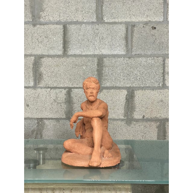 Paint Vintage Expressionist Figural Sculpture For Sale - Image 7 of 12