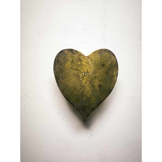 Heart-Shaped Wall Lamp in Brass, 1960s For Sale - Image 4 of 18