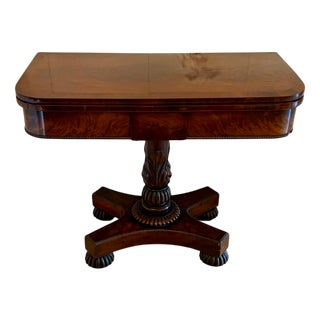 Antique William IV Figured Mahogany Console Table, 1835 For Sale