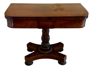 Antique William IV Figured Mahogany Console Table, 1835