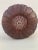 Brown Coffee Moroccan Leather Pouf Cover For Sale - Image 6 of 10