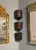 A set of three “Noria” buckets from a French water mill. Use as a stand alone decorative wall element or fill with plants.